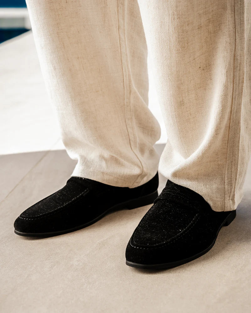 Brighton | Suede Penny Loafers