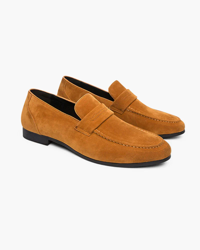 Brighton | Suede Penny Loafers